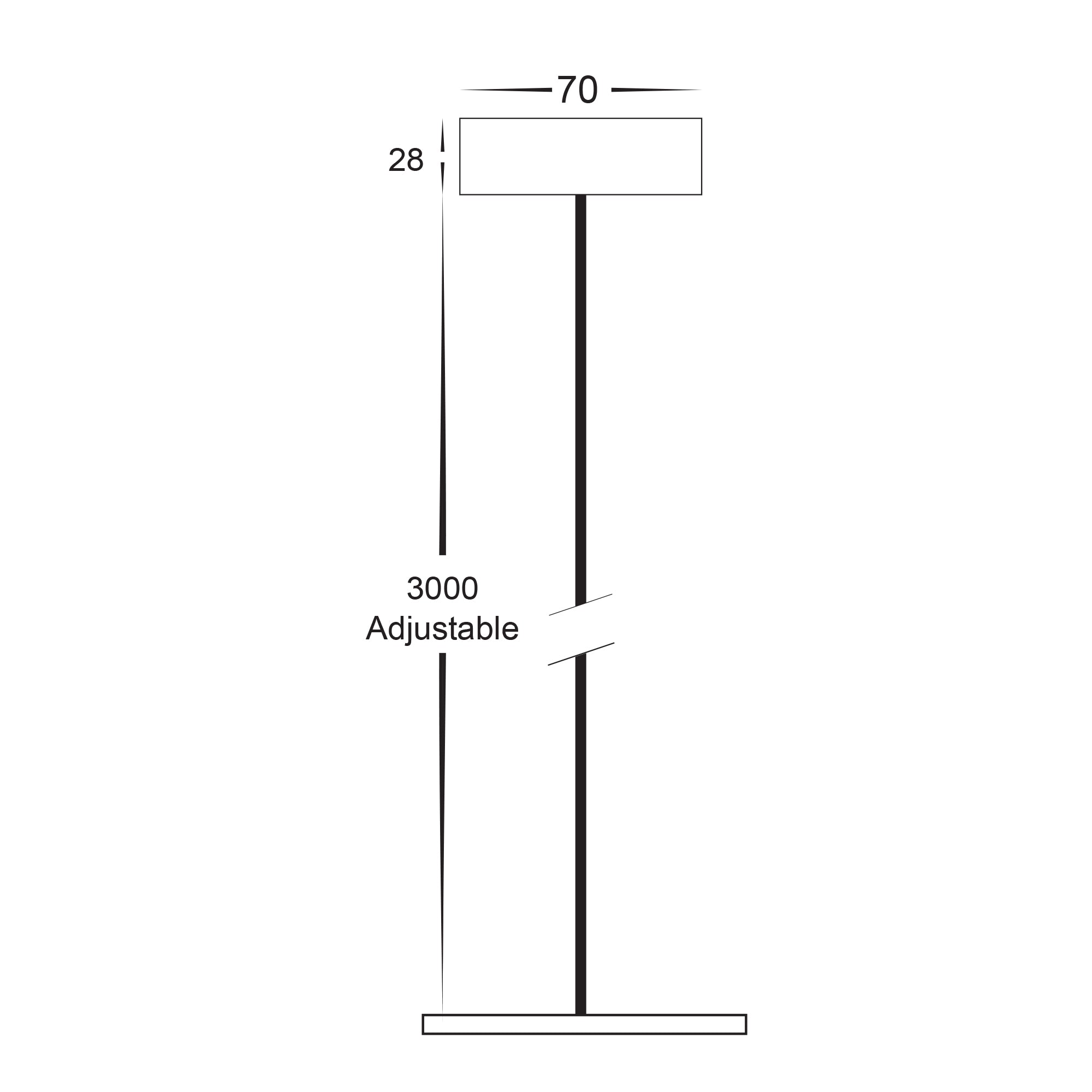 HV5842-WHT-PDT - 3 Metre Pendant Accessory