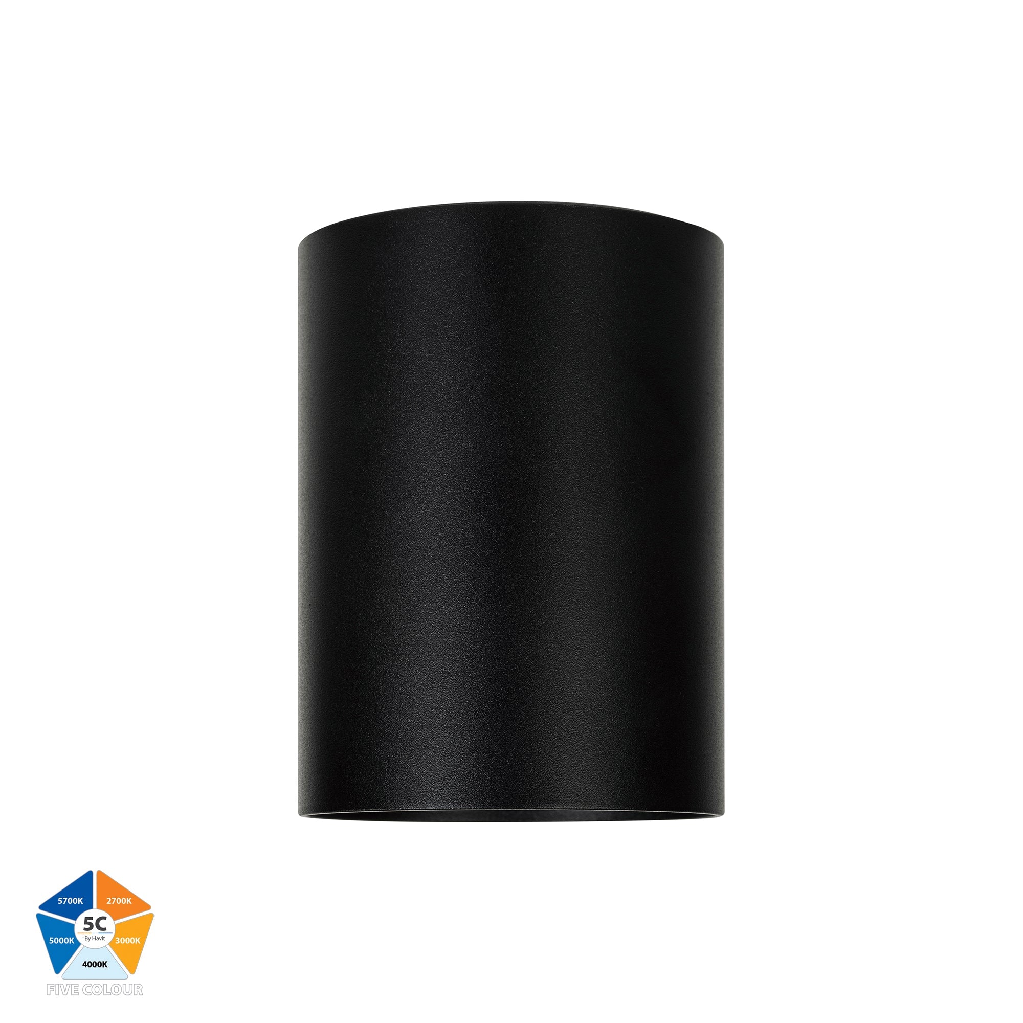 HV5842S-BLK | HV5842S-BLK-12V - Nella Black 12w Surface Mounted LED Downlight