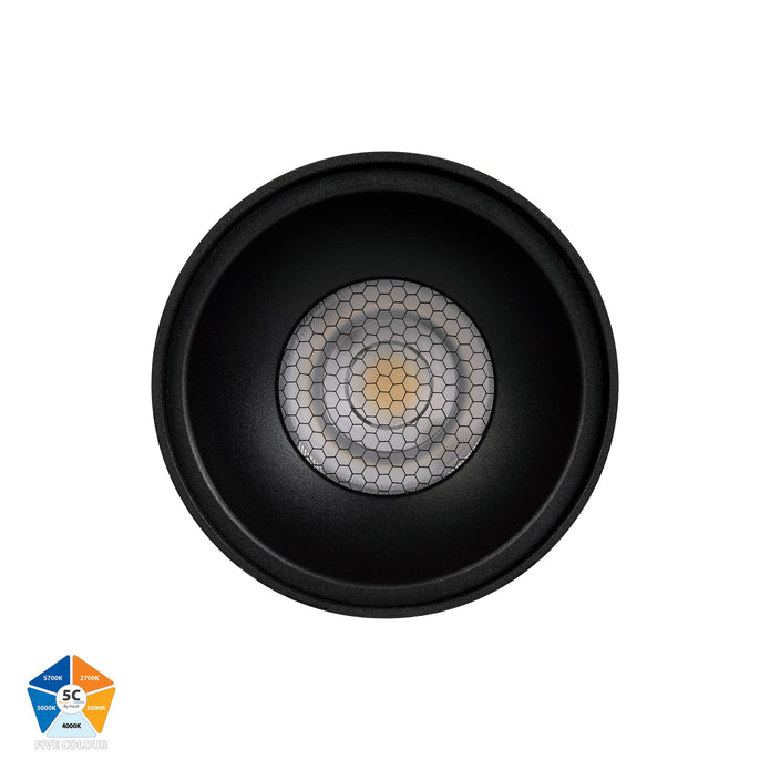 HV5842S-BLK-EXT | HV5842S-BLK-EXT-12V - Nella Black 12w Surface Mounted LED Downlight