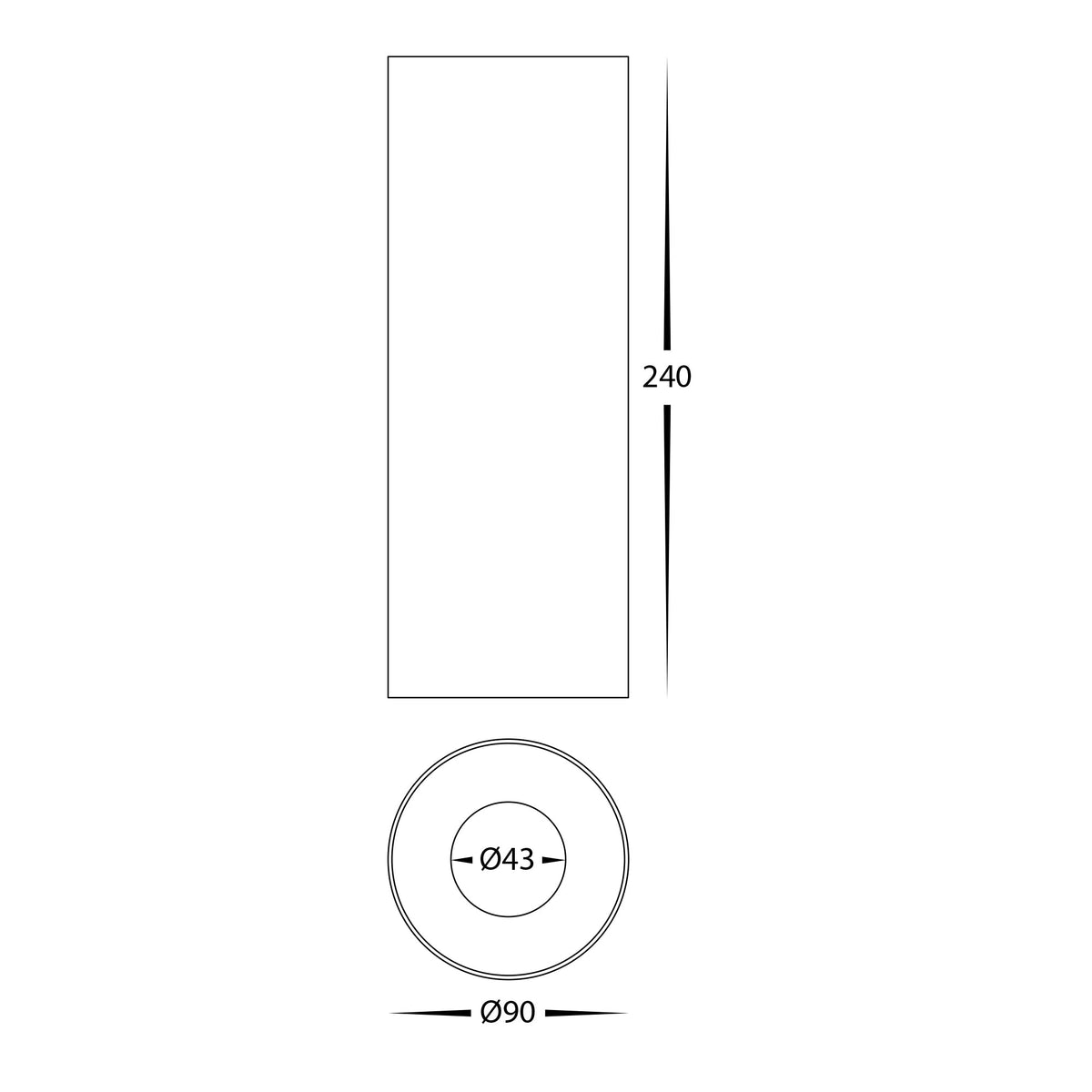 HV5842S-WHT-EXT | HV5842S-WHT-EXT-12V - Nella White 12w Surface Mounted LED Downlight