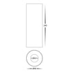 HV5842S-BLK-EXT | HV5842S-BLK-EXT-12V - Nella Black 12w Surface Mounted LED Downlight