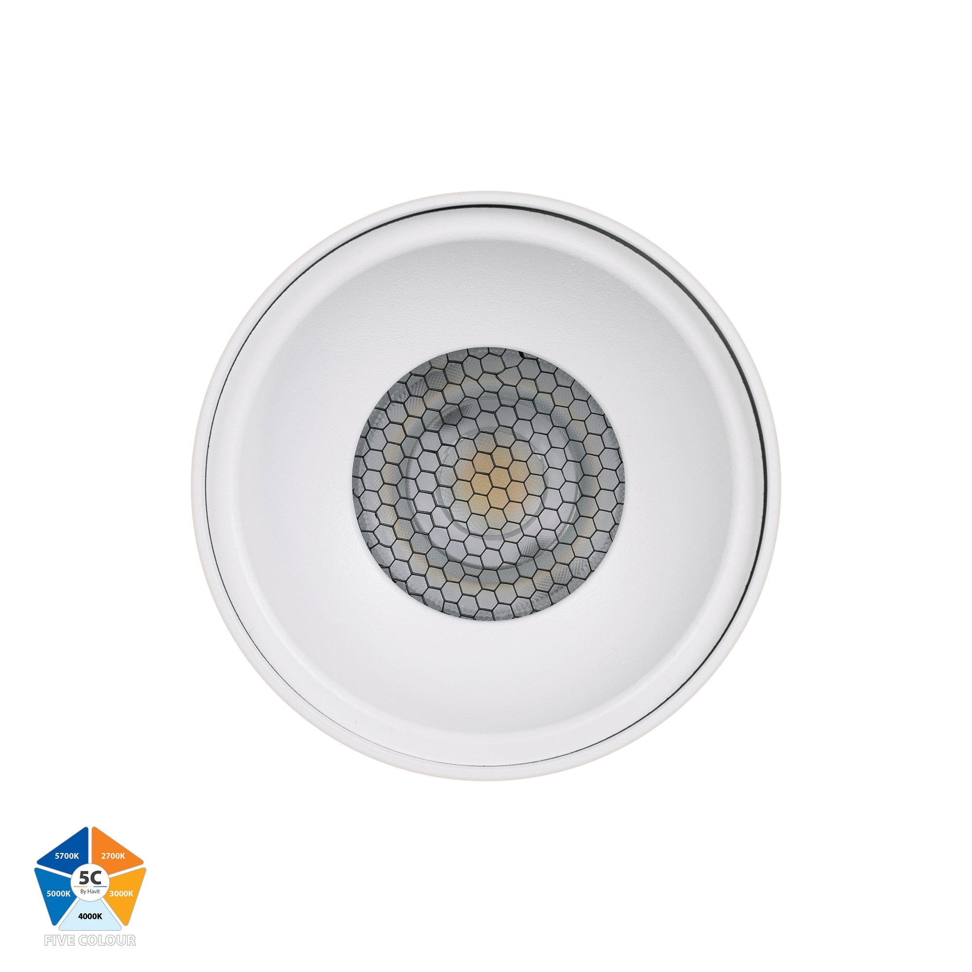 HV5842S-WHT-EXT | HV5842S-WHT-EXT-12V - Nella White 12w Surface Mounted LED Downlight