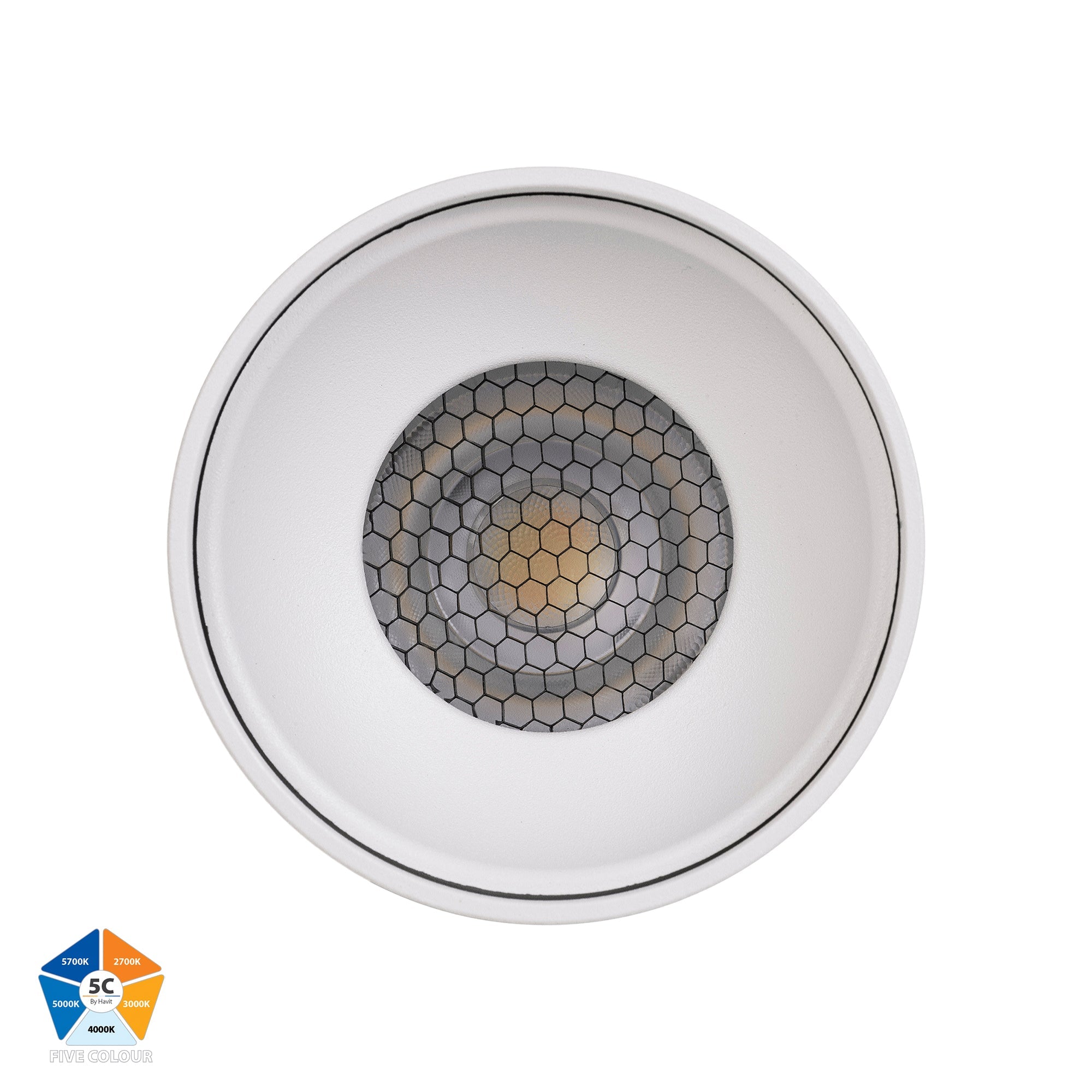 HV5843S-WHT |  HV5843S-WHT-12V - Nella White 18w Surface Mounted LED Downlight