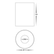 HV5843S-BLK | HV5843S-BLK-12V - Nella Black 18w Surface Mounted LED Downlight
