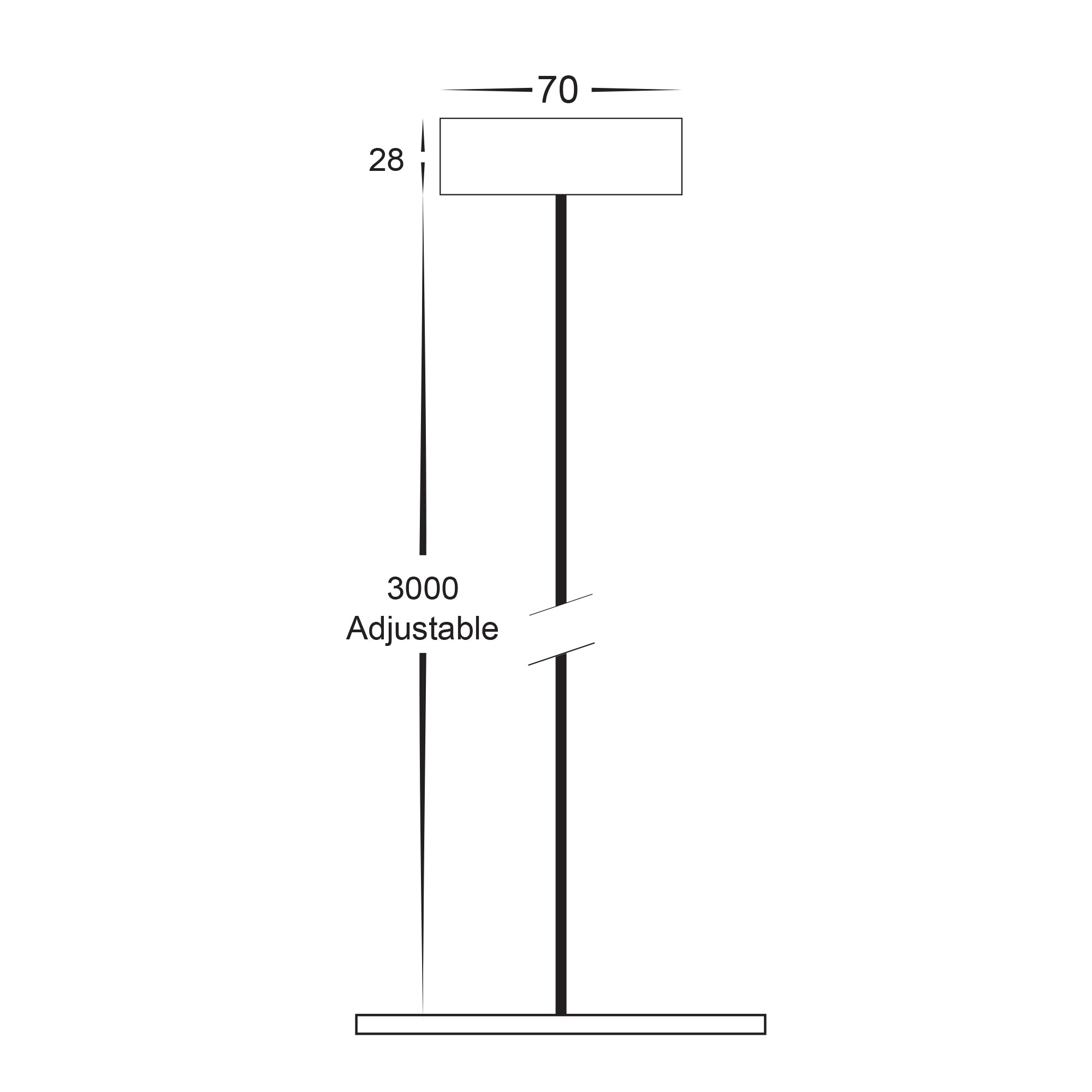 HV5844-WHT-PDT - 3 Metre Pendant Accessory