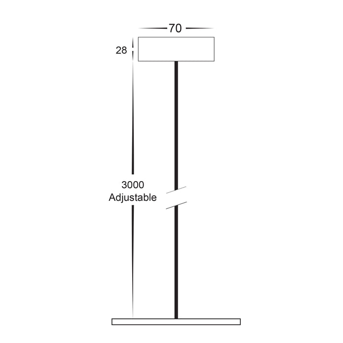 HV5844-WHT-PDT - 3 Metre Pendant Accessory