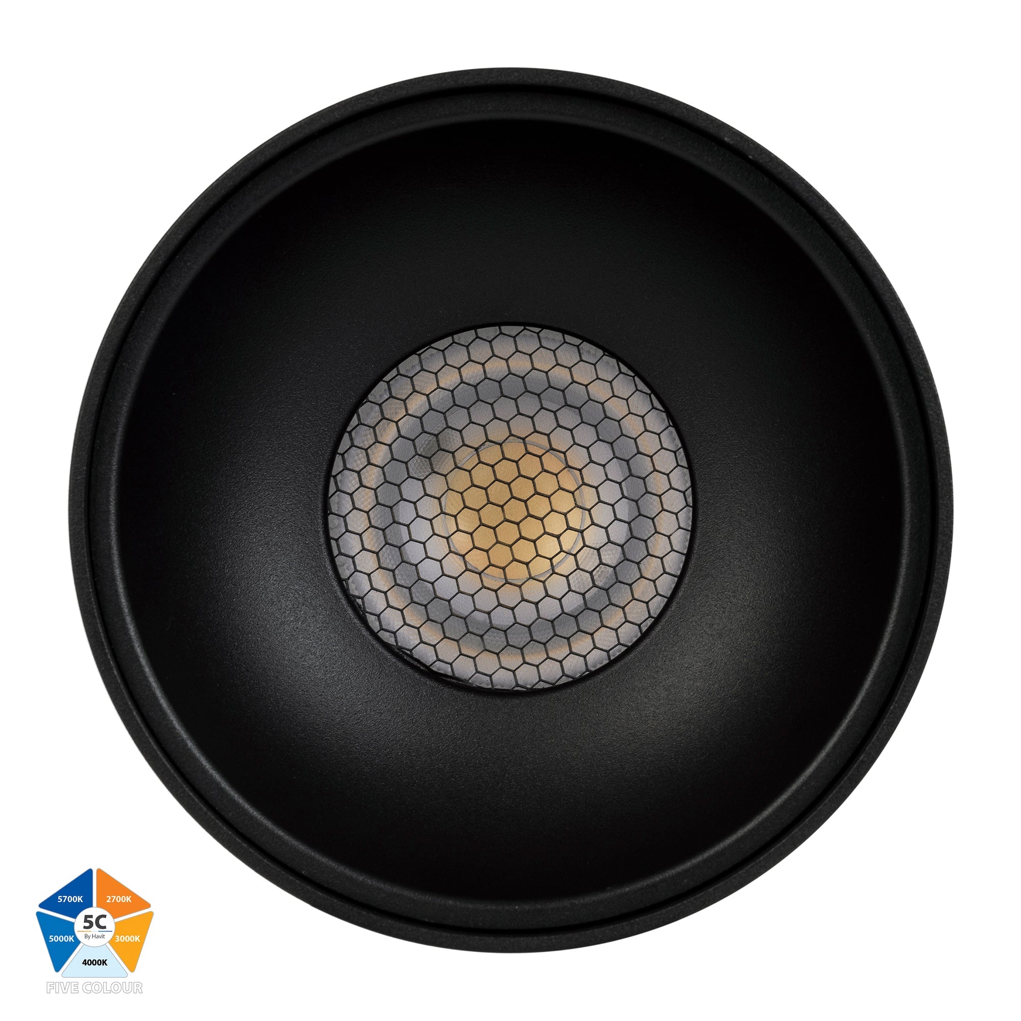 HV5844S-BLK | HV5844S-BLK-12V - Nella Black 24w Surface Mounted LED Downlight