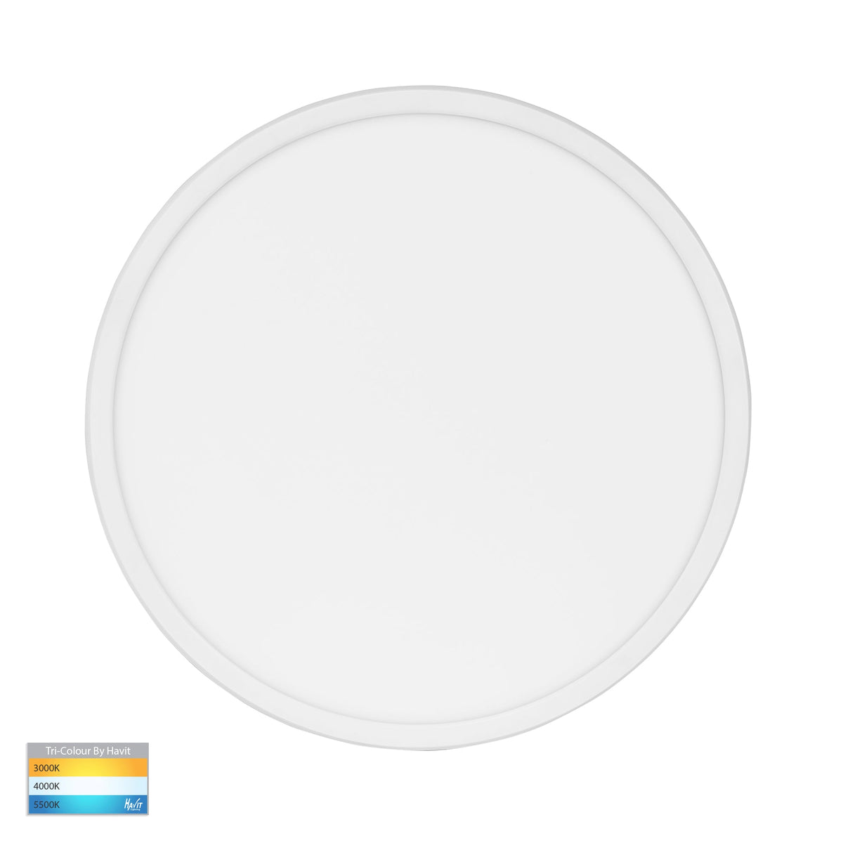 HV5878T-WHT - Slim White 30w LED Ceiling Mounted Oyster Light