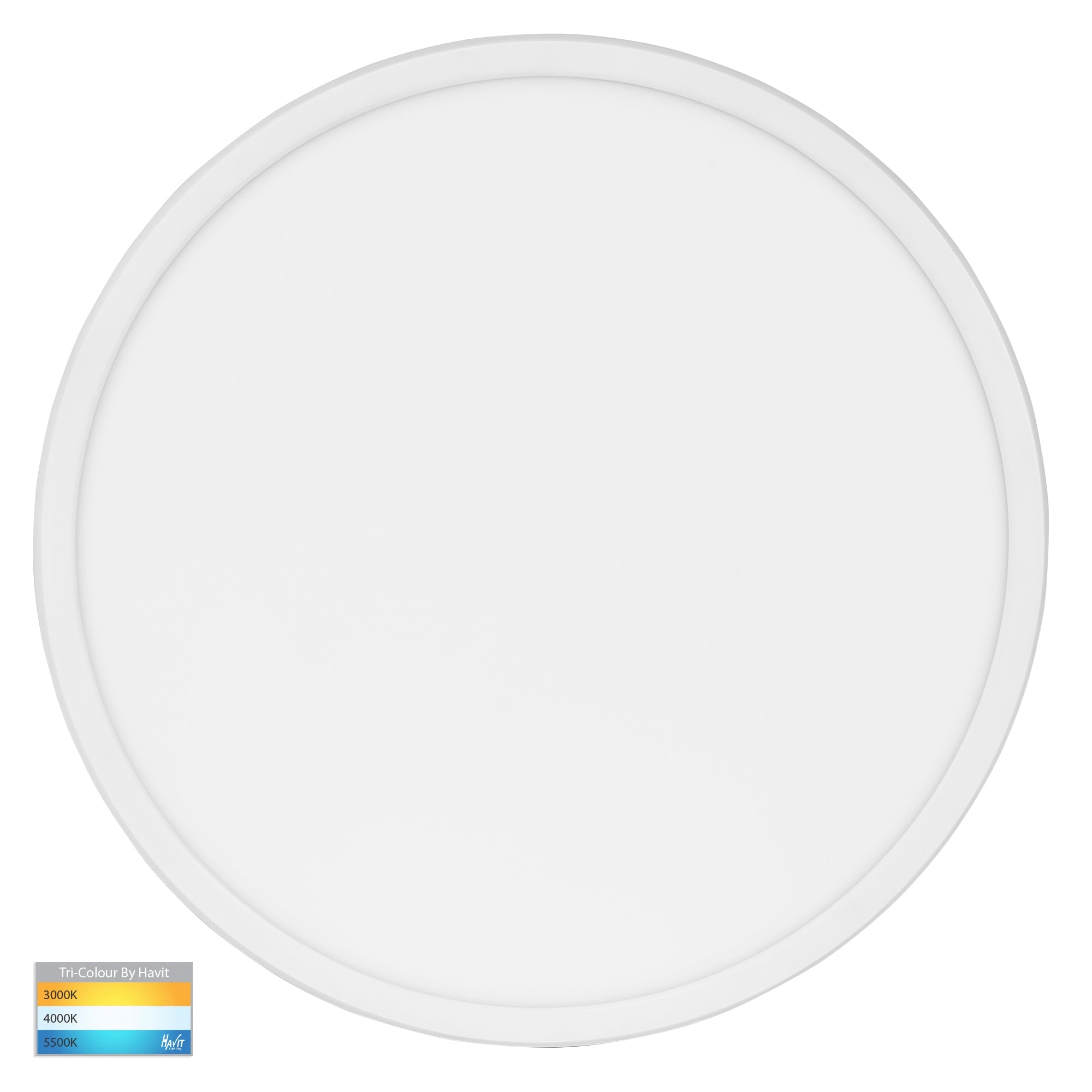 HV5879T-WHT - Slim White 40w LED Ceiling Mounted Oyster Light