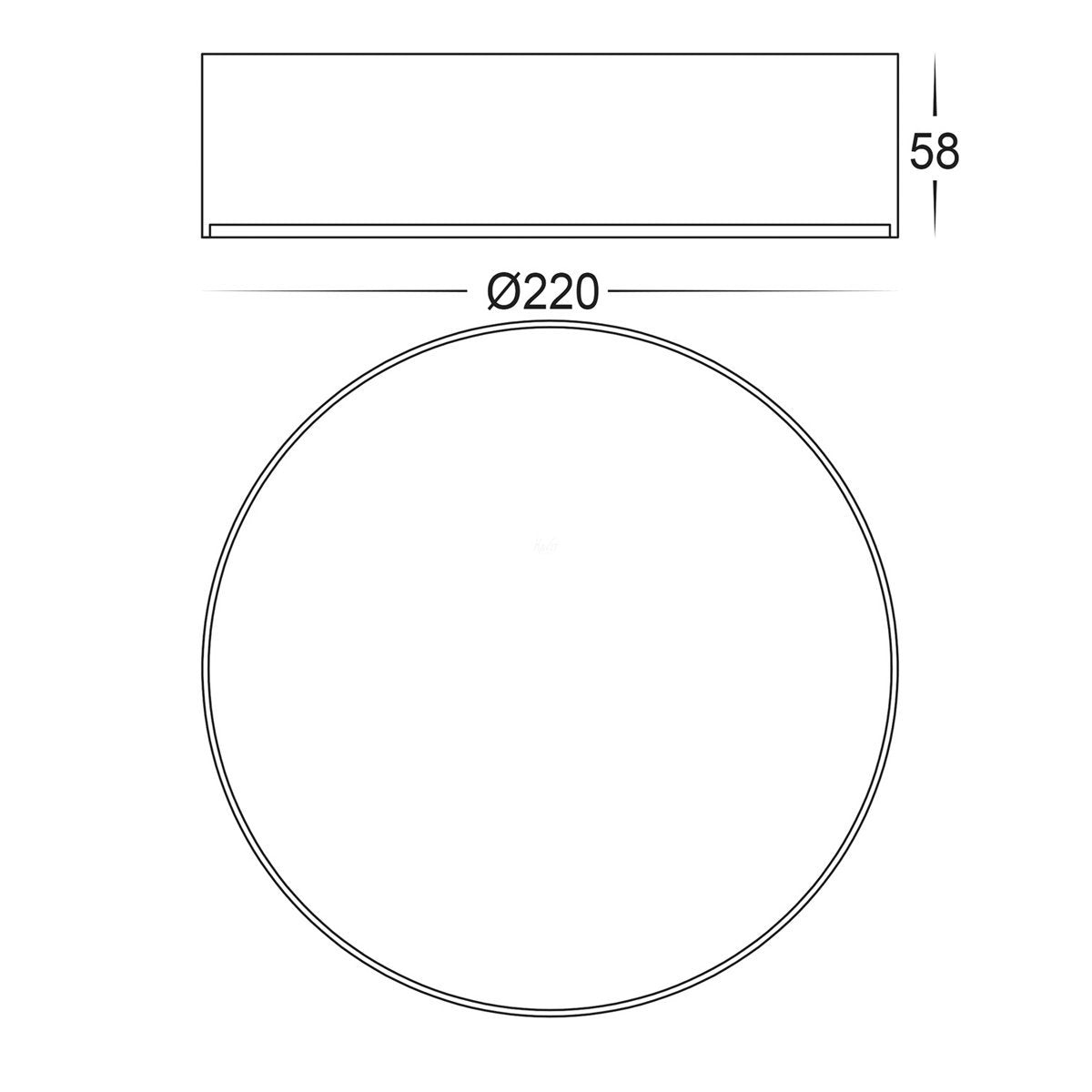 HV5892T Dimensions