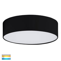 Thumbnail for Nella 20W 240V LED Dimmable Tri-Color Surface Mounted Oyster Light in Matt Black