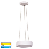 Thumbnail for Nella 20W Dimmable LED Tri-Color Matt White Pendant Light