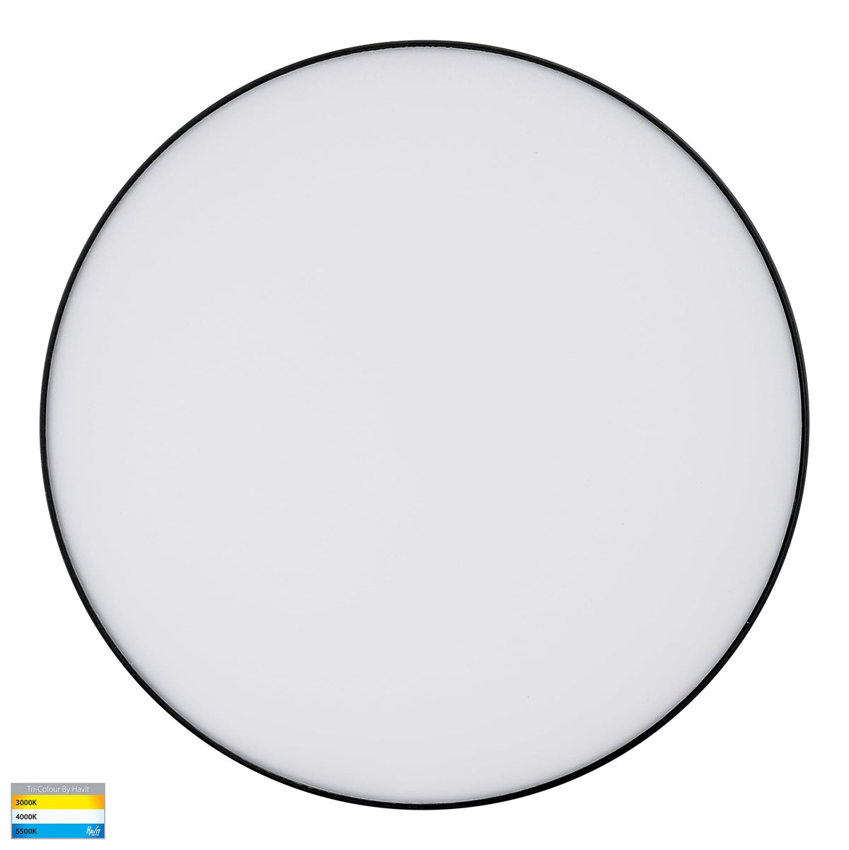 HV5893T-BLK - Nella Black 30w Ceiling Mounted LED Oyster