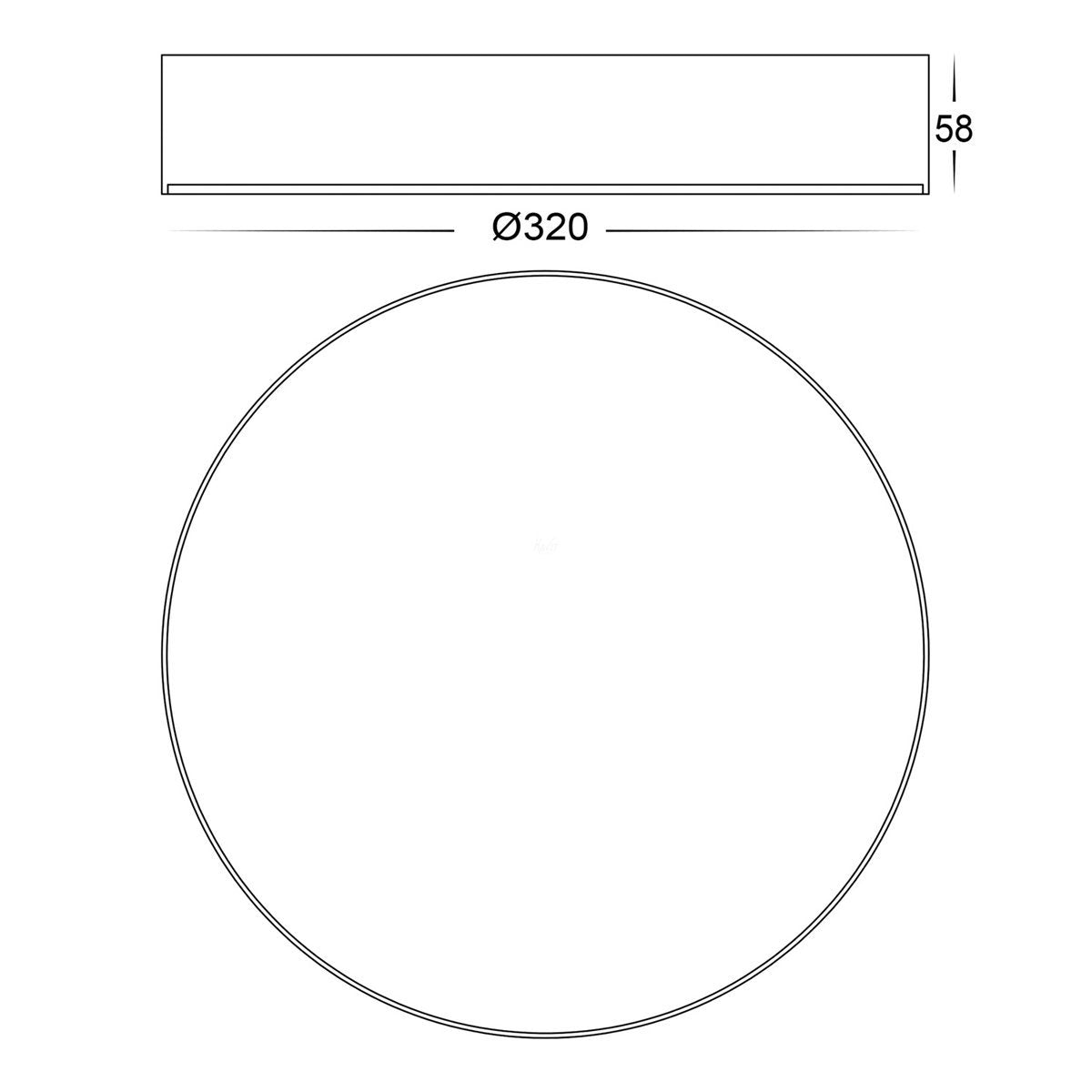 HV5893T Dimensions