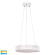 HV5893T-WHT-PDT - Nella 320mm White 30w Round Pendant