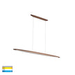HV6010T - Noce Walnut Timber 1300mm Linear Pendant