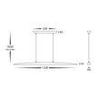HV6010T - Noce Walnut Timber 1300mm Linear Pendant