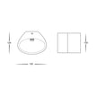 HV8025 - Arc Small LED Wall Plaster Light