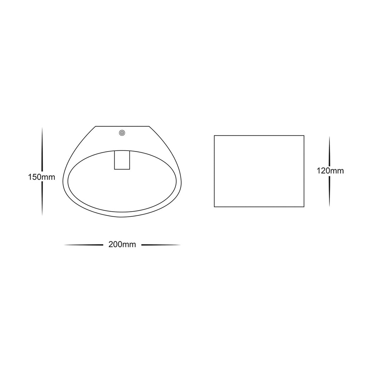 HV8026 - Arc Large Plaster LED Wall Light