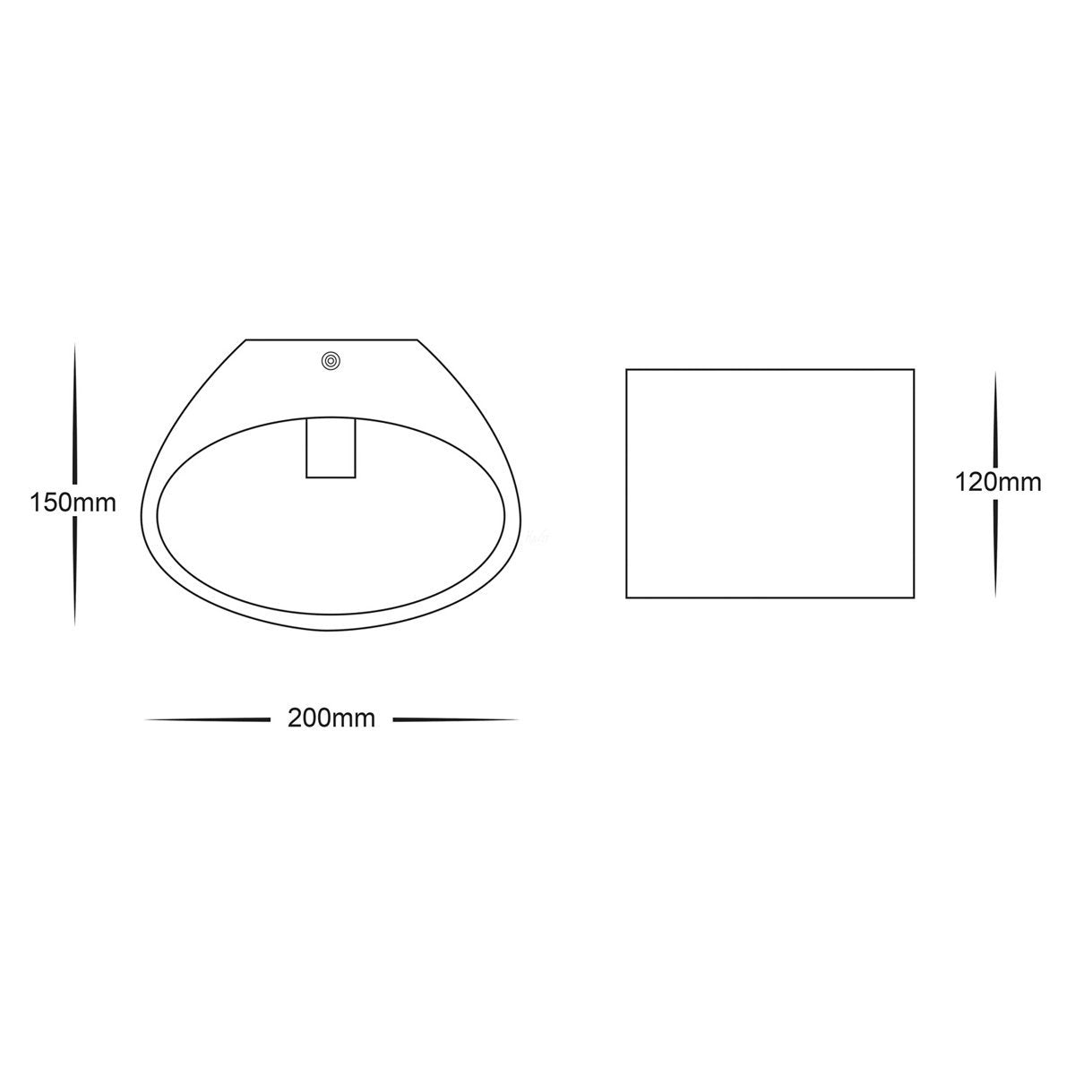 HV8026W Dimensions