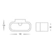 HV8028-WHT - Concept White Aluminium LED Wall Light