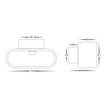 HV8028-BLK - Concept Black Aluminium LED Wall Light