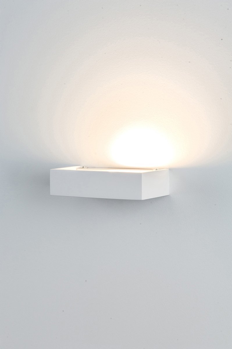 Sunrise Large Plaster Wall Light in Warm white