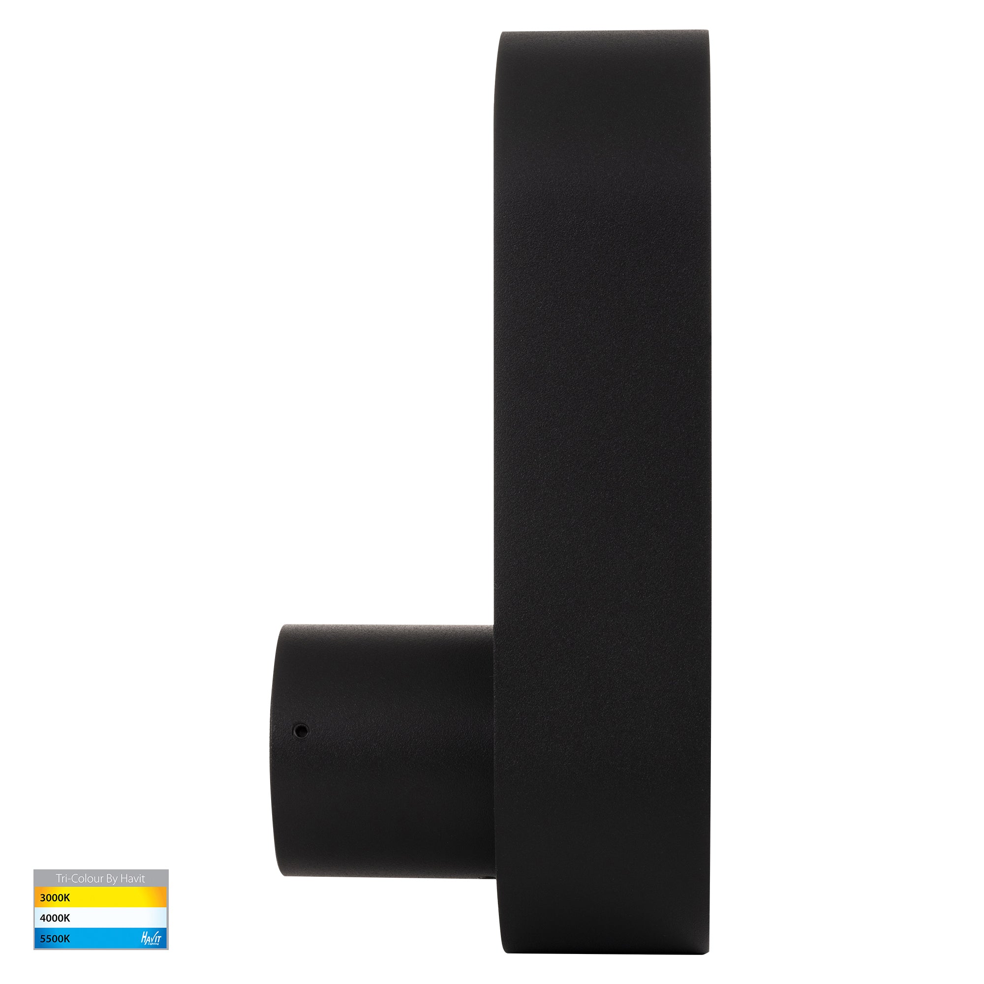 HV8080T-BLK - Ovale Black Wall Light