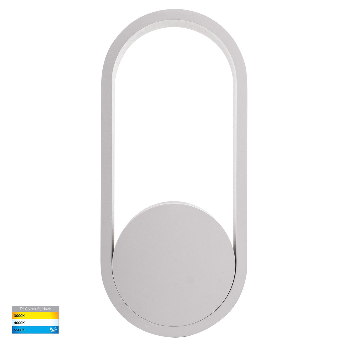 HV8080T-WHT - Ovale White Wall Light