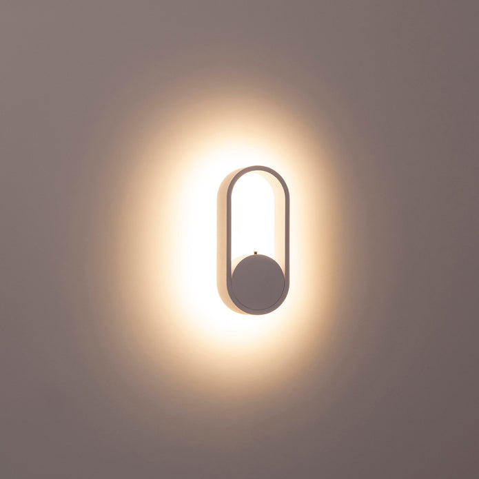 HV8080T-WHT - Ovale White Wall Light