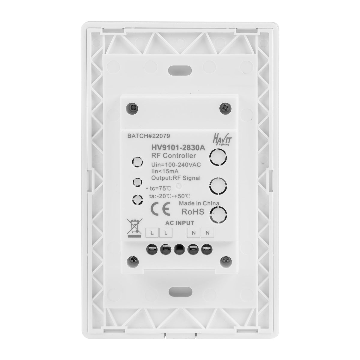 HV9101-2830A - Single Coloured LED Touch Panel
