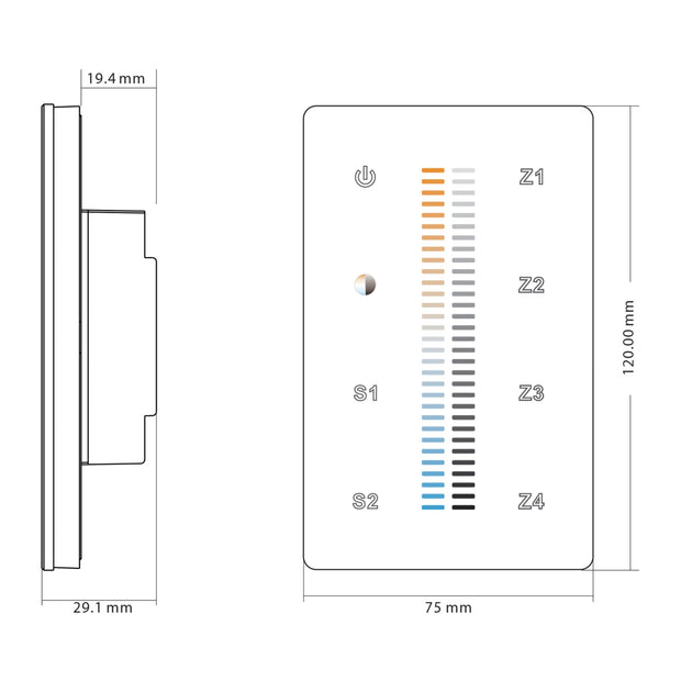HV9101-2830B - CT LED Strip Touch Panel Controller