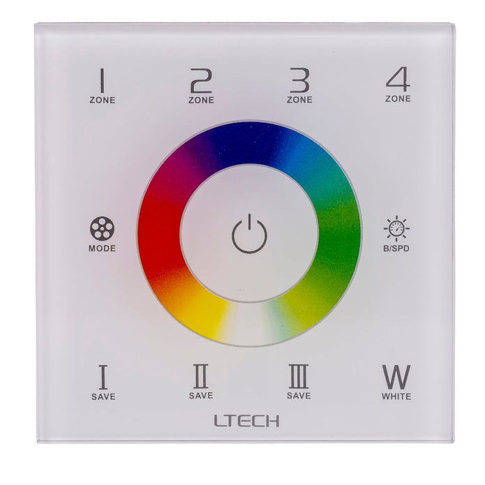 HV9101-EX8S - RGBC or RGBW Zone RF LED Strip Touch Panel Controller