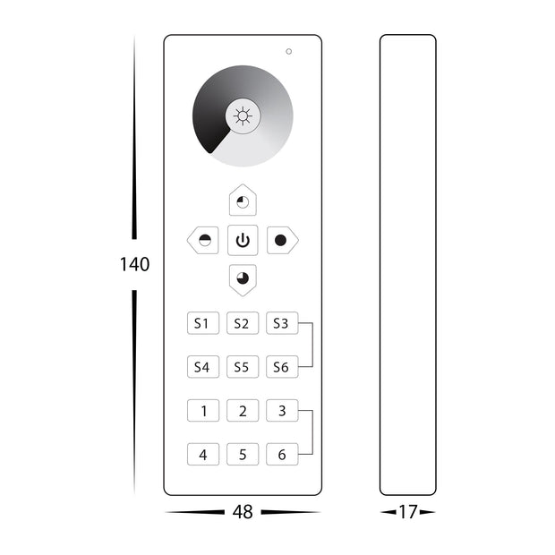 HV9102-2819DIM - Single Colour 6 Zone LED Strip Controller
