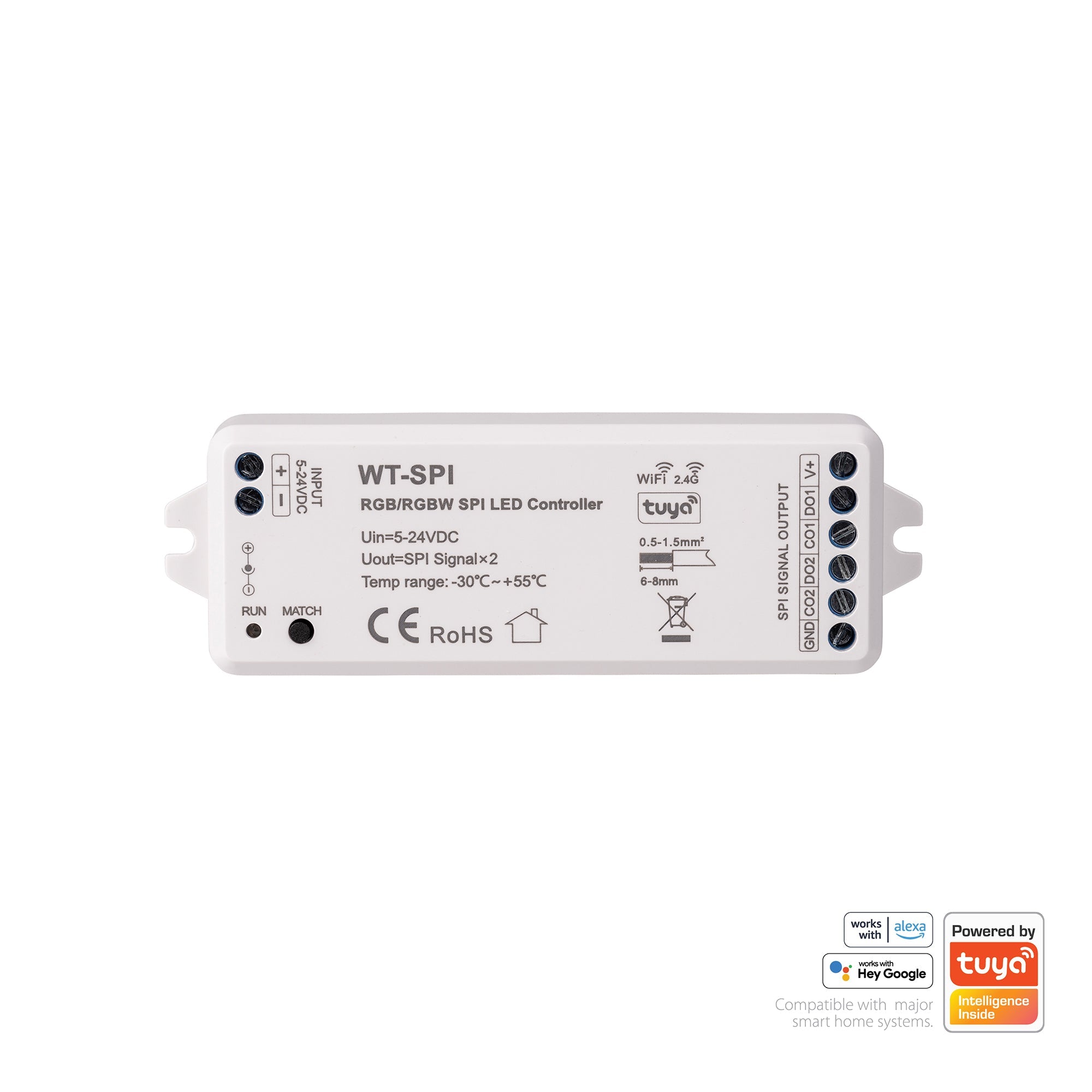 HV9105-SPI-2CH - WIFI + RF SPI LED Strip Receiver
