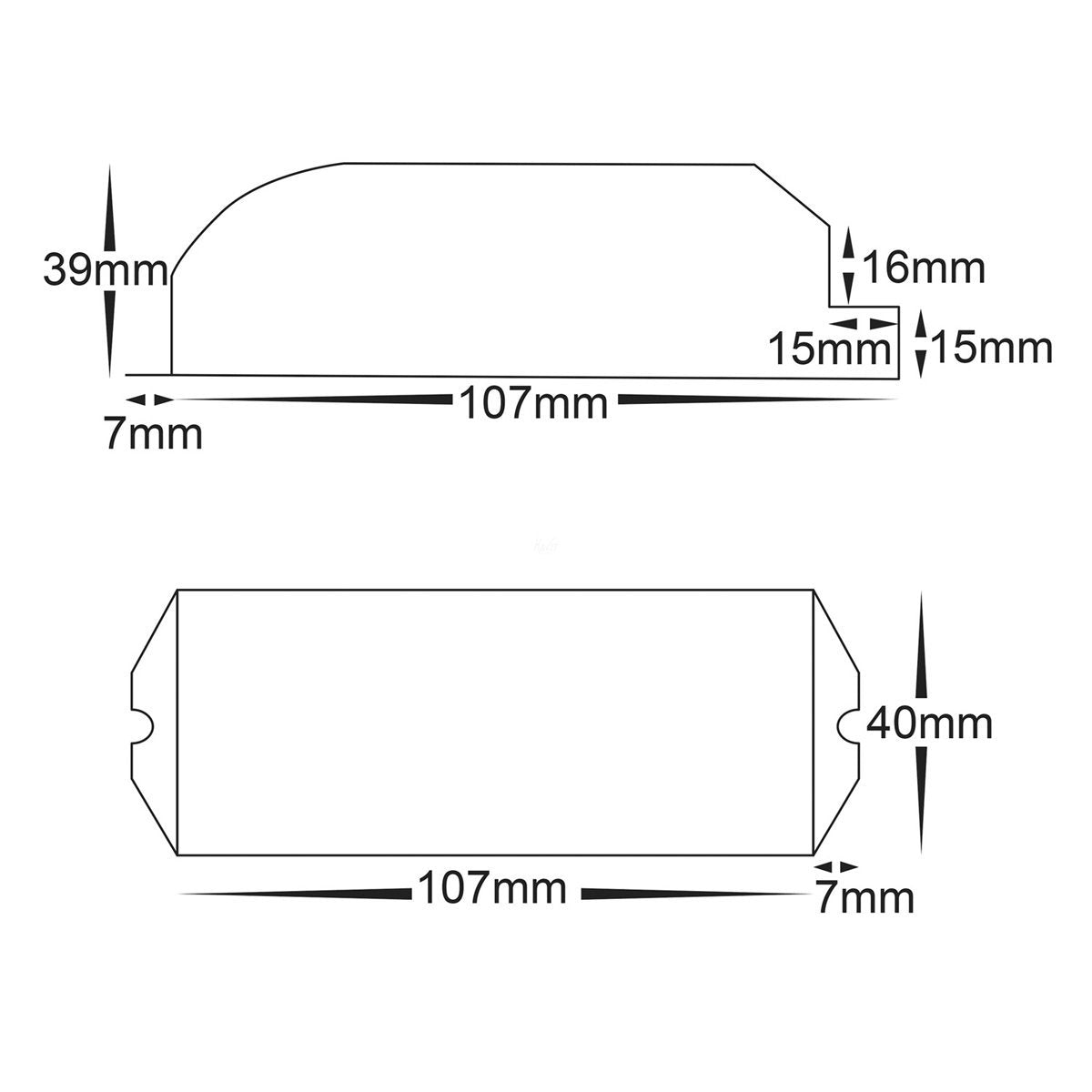 HV9106-LT-393-5A Dimensions