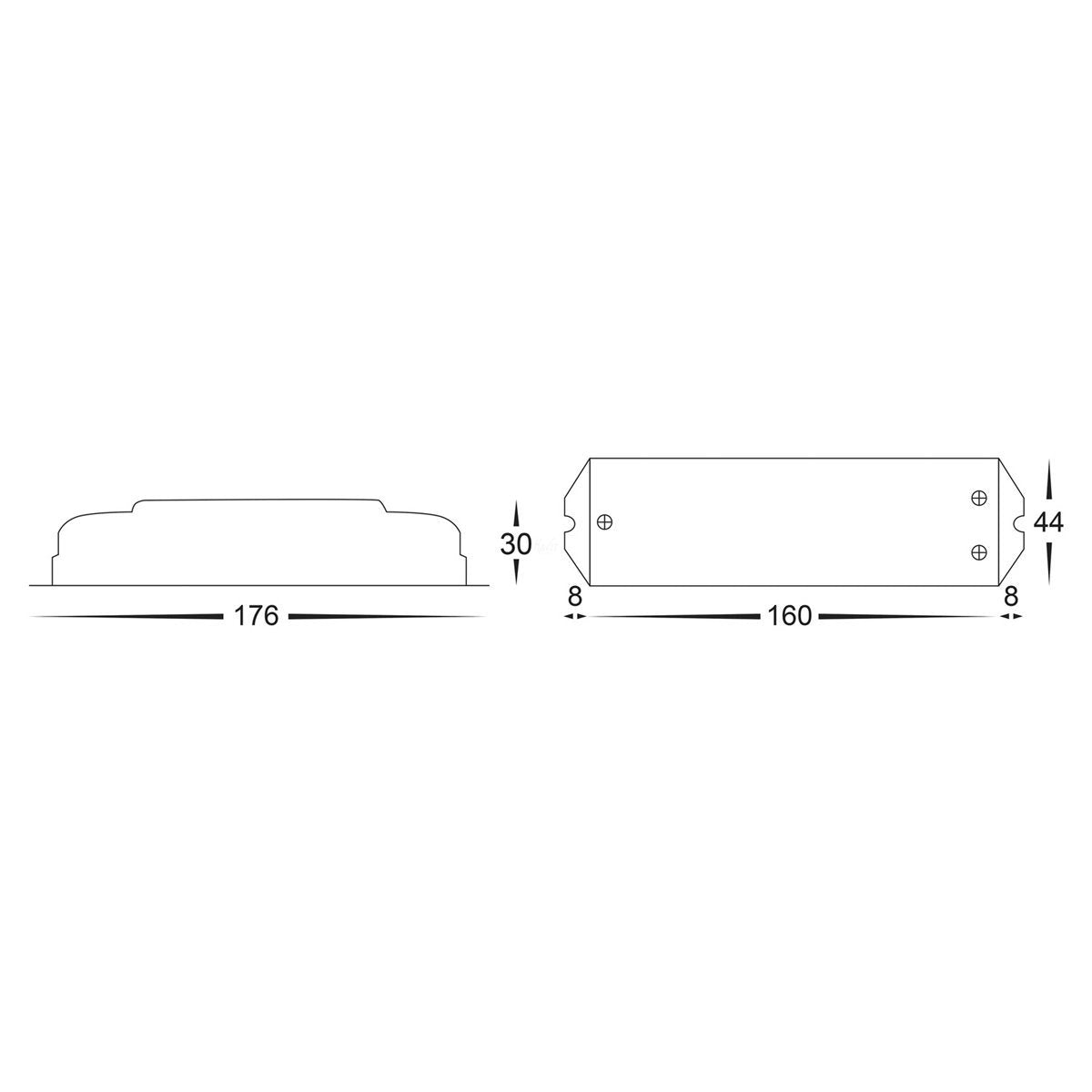 HV9106-LT-704-5A Dimensions