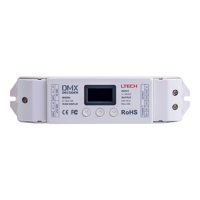 HV9109-LT-823-6A - DMX RGB LED Strip Controller