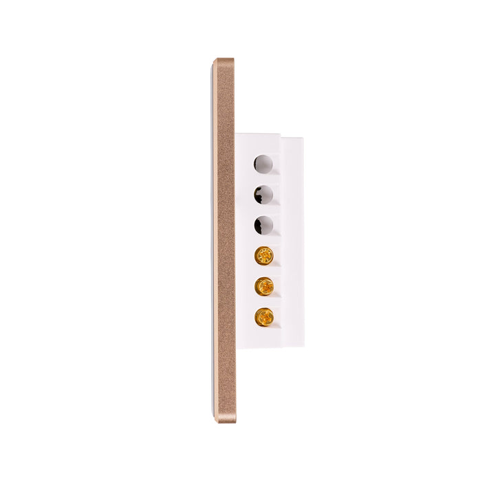 HV9120-1 - Wifi Single Gang White with Gold Trim Wall Switch