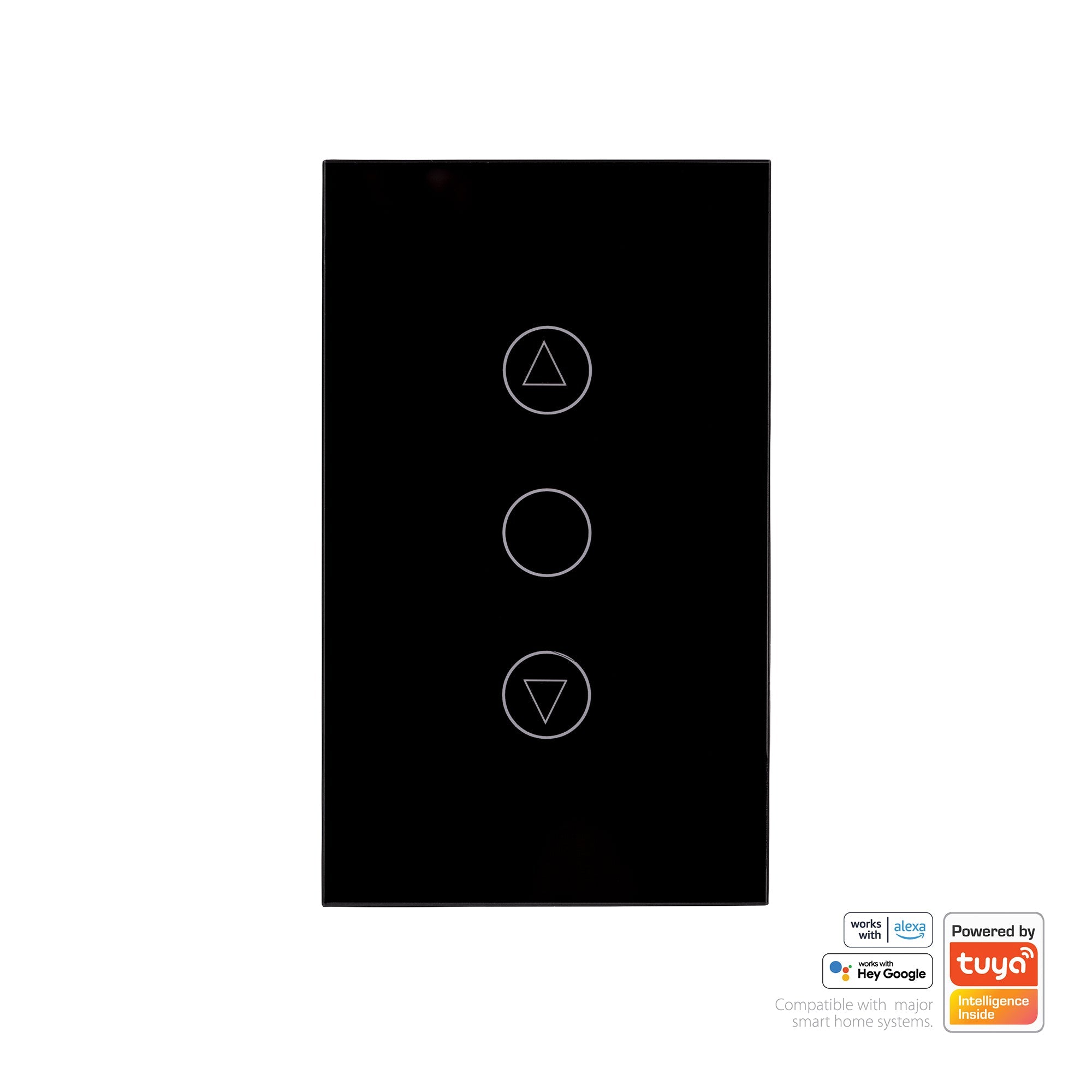 HV9211 - Wifi Single Gang Black Dimmer Wall Switch