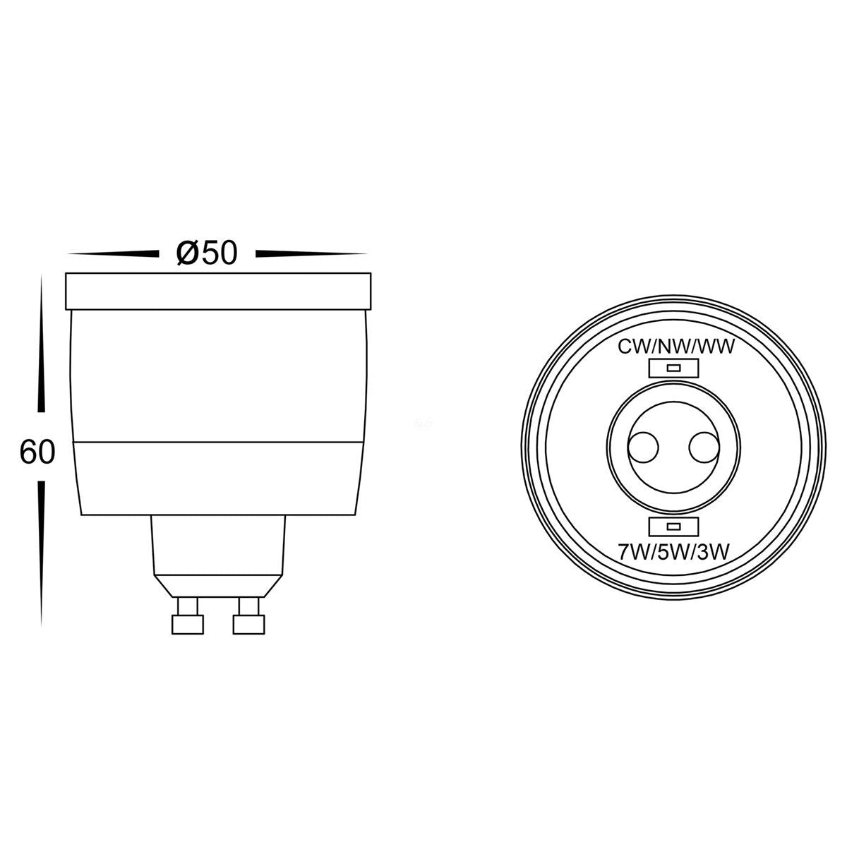 HV9506D Dimensions