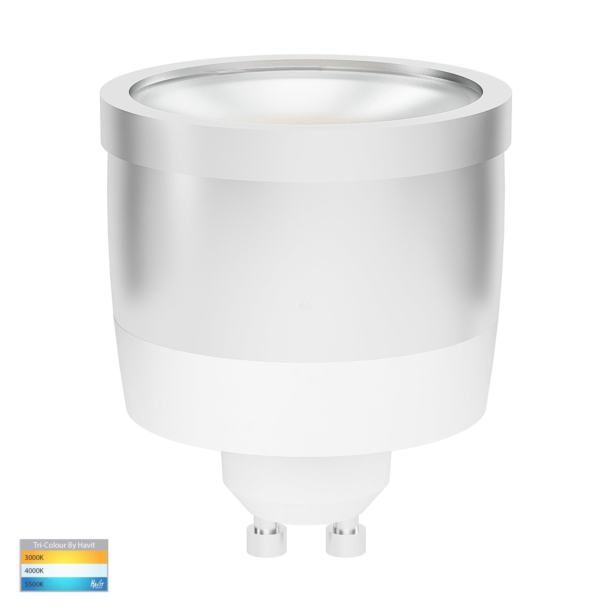HV9506D - TRI-Colour 9in1 240v GU10 Dimmable LED Globe