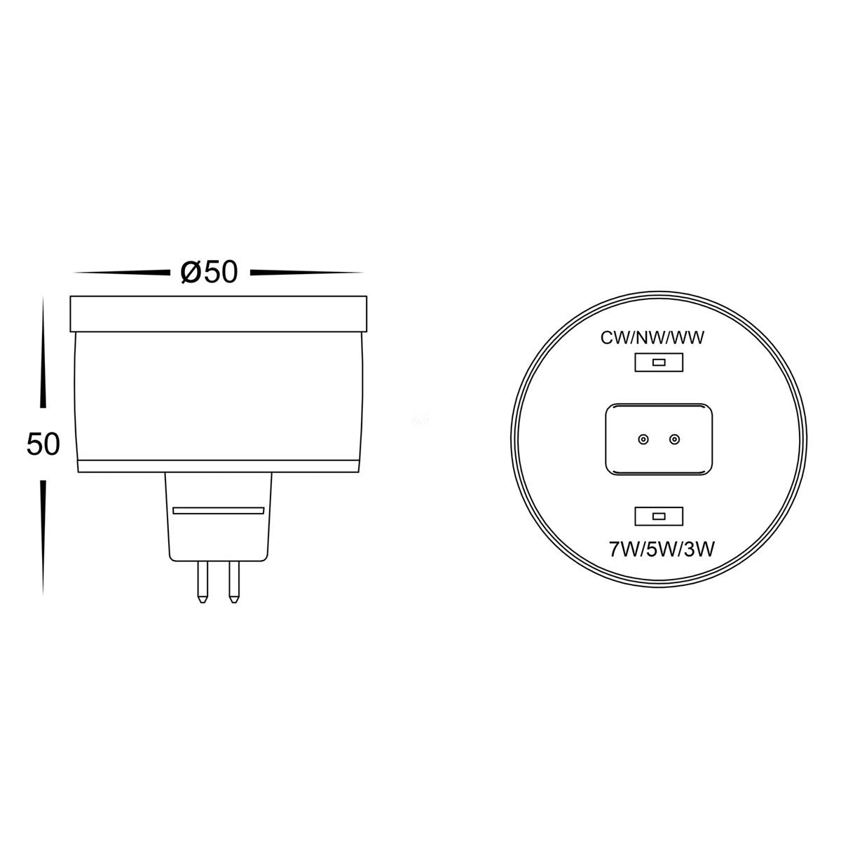 HV9507 Dimensions