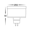 HV9507R - Red 12v DC 5w MR16 LED Globe