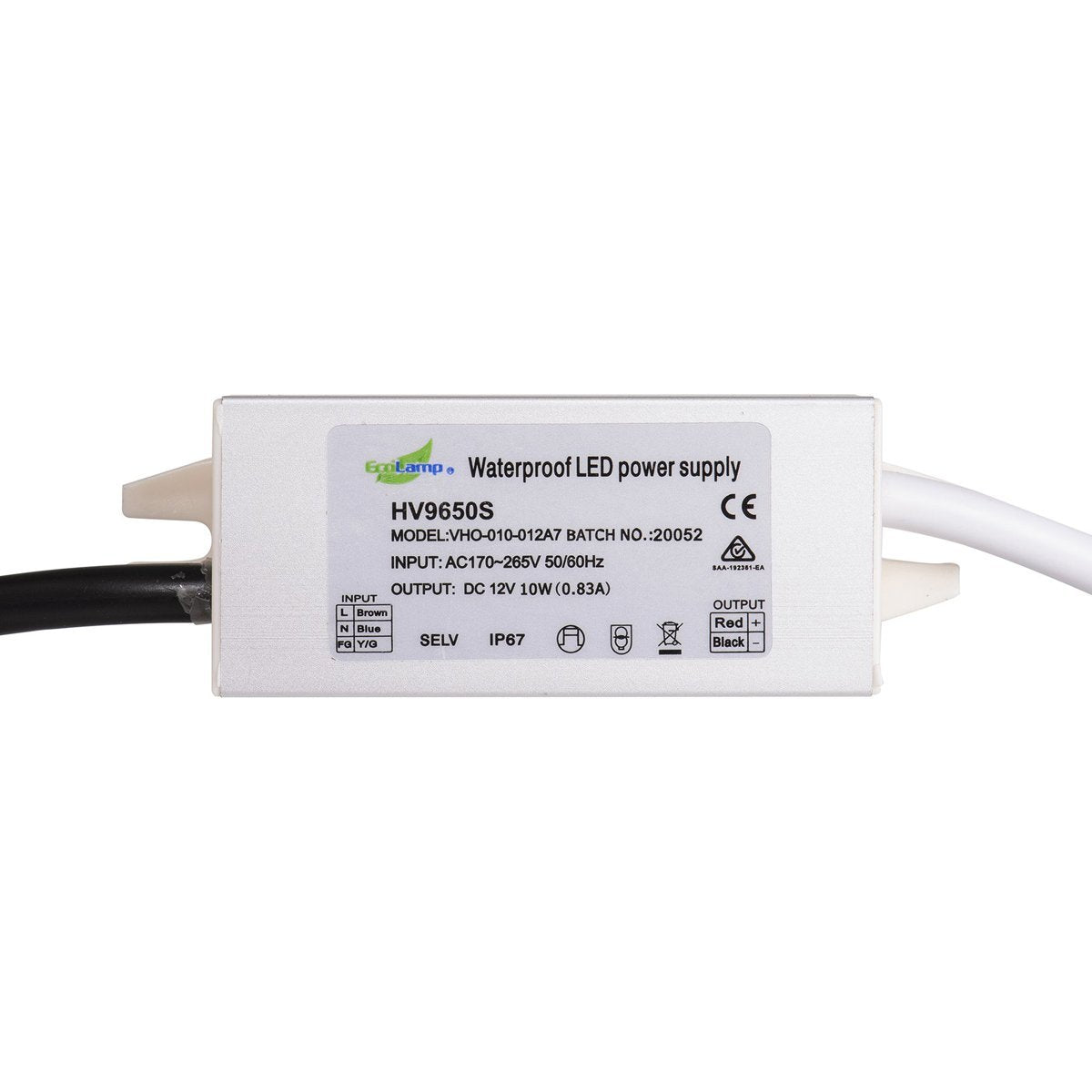 10w 12v DC Weatherproof LED Driver - HV9650S