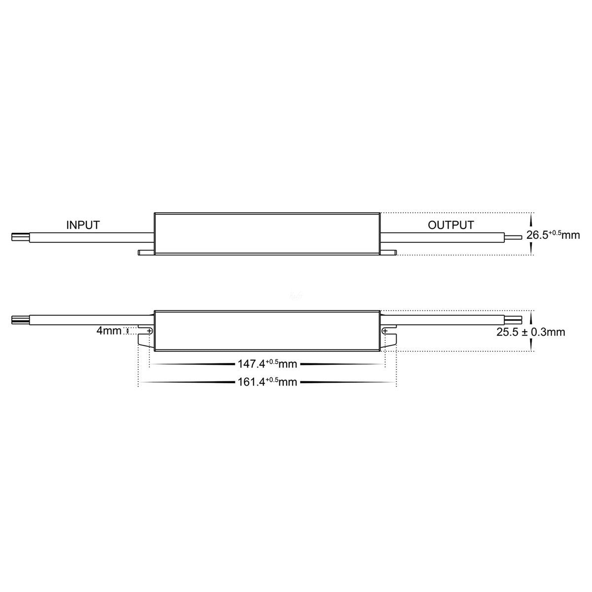 HV9651 Dimensions