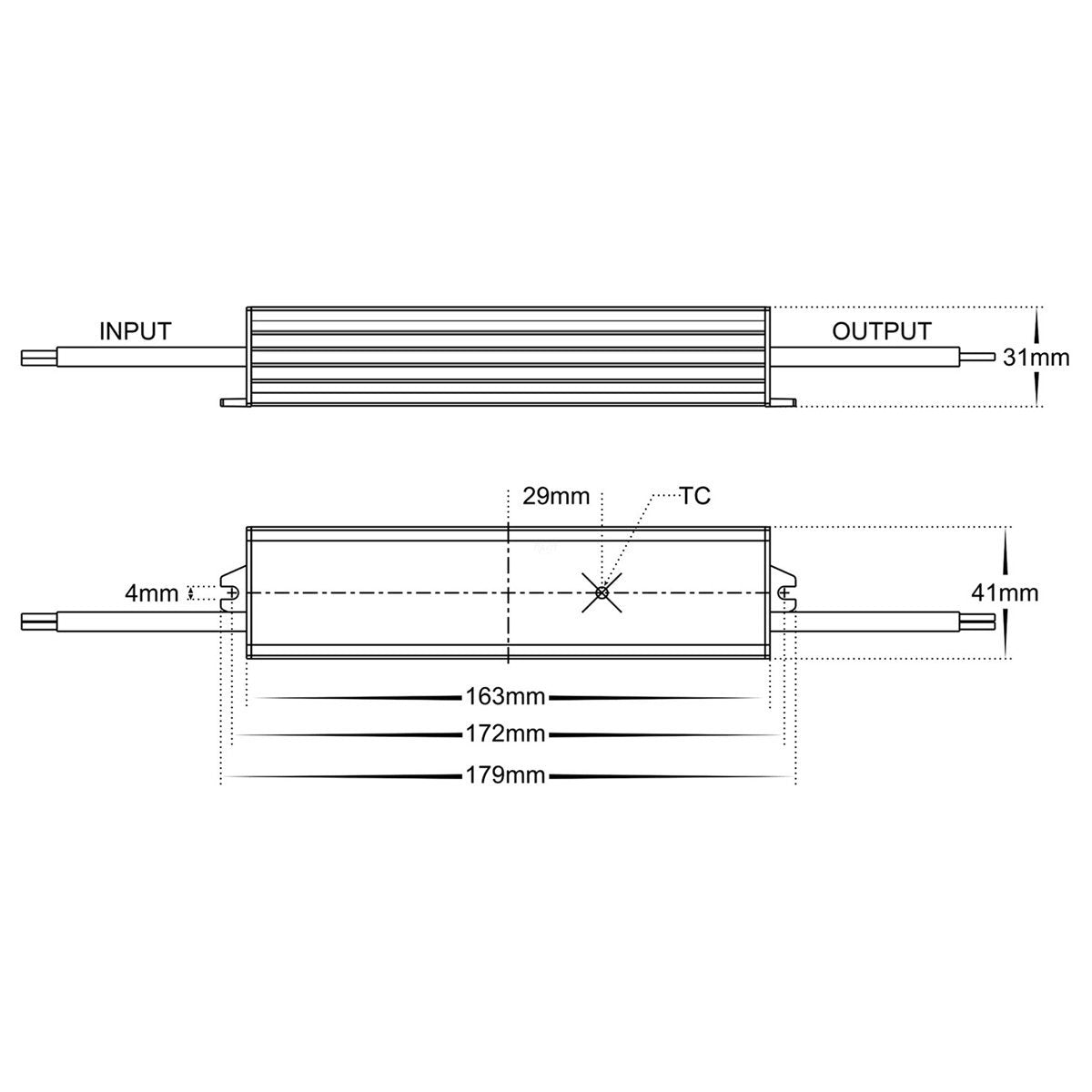 HV9653-24V Dimensions