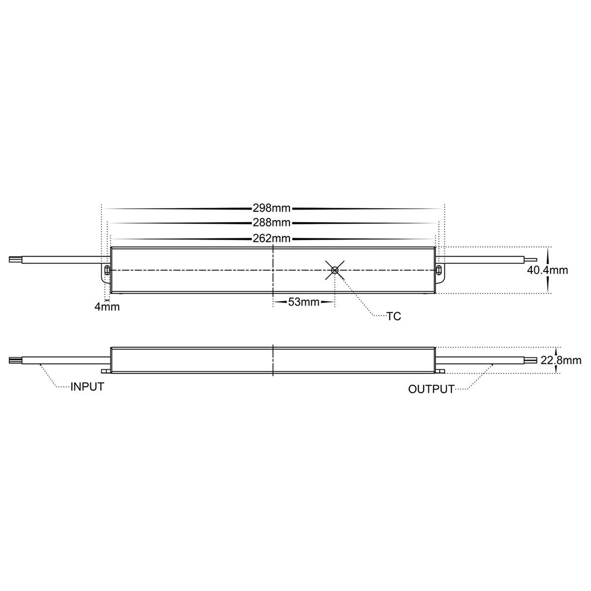 HV9658-24V95WS Dimensions