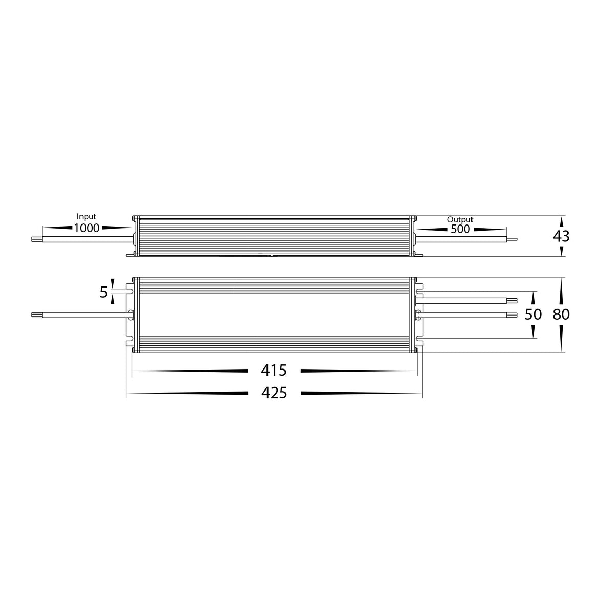 HV9658-480W - 480w Weatherproof LED Driver
