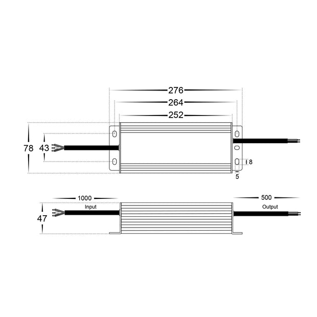 HV9660-300W - 300W Weatherproof Dimmable LED Driver